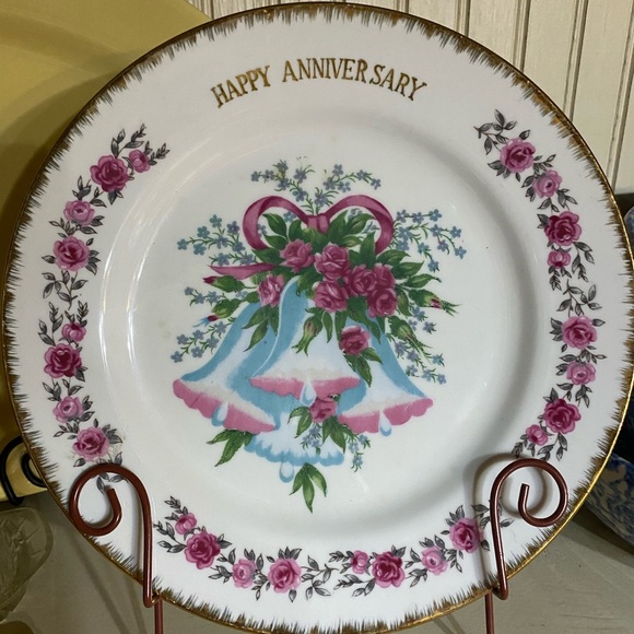 Vintage Other - Vintage happy anniversary plate decorative Vintage Other - Vintage happy anniversary plate decorative